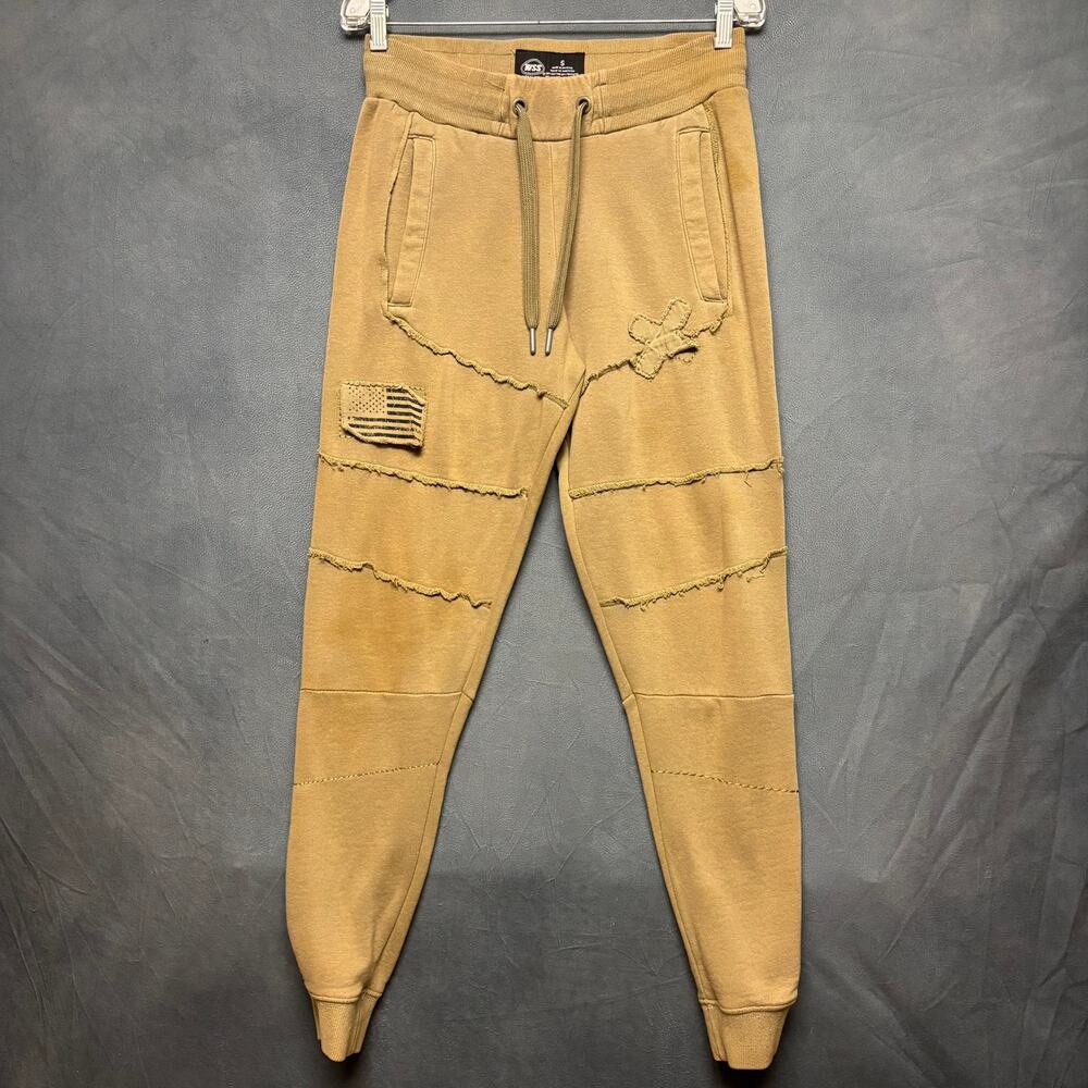 WSS American Pride Flag Joggers Sweatpants Military FLAWED Mens Small Comfy Cozy